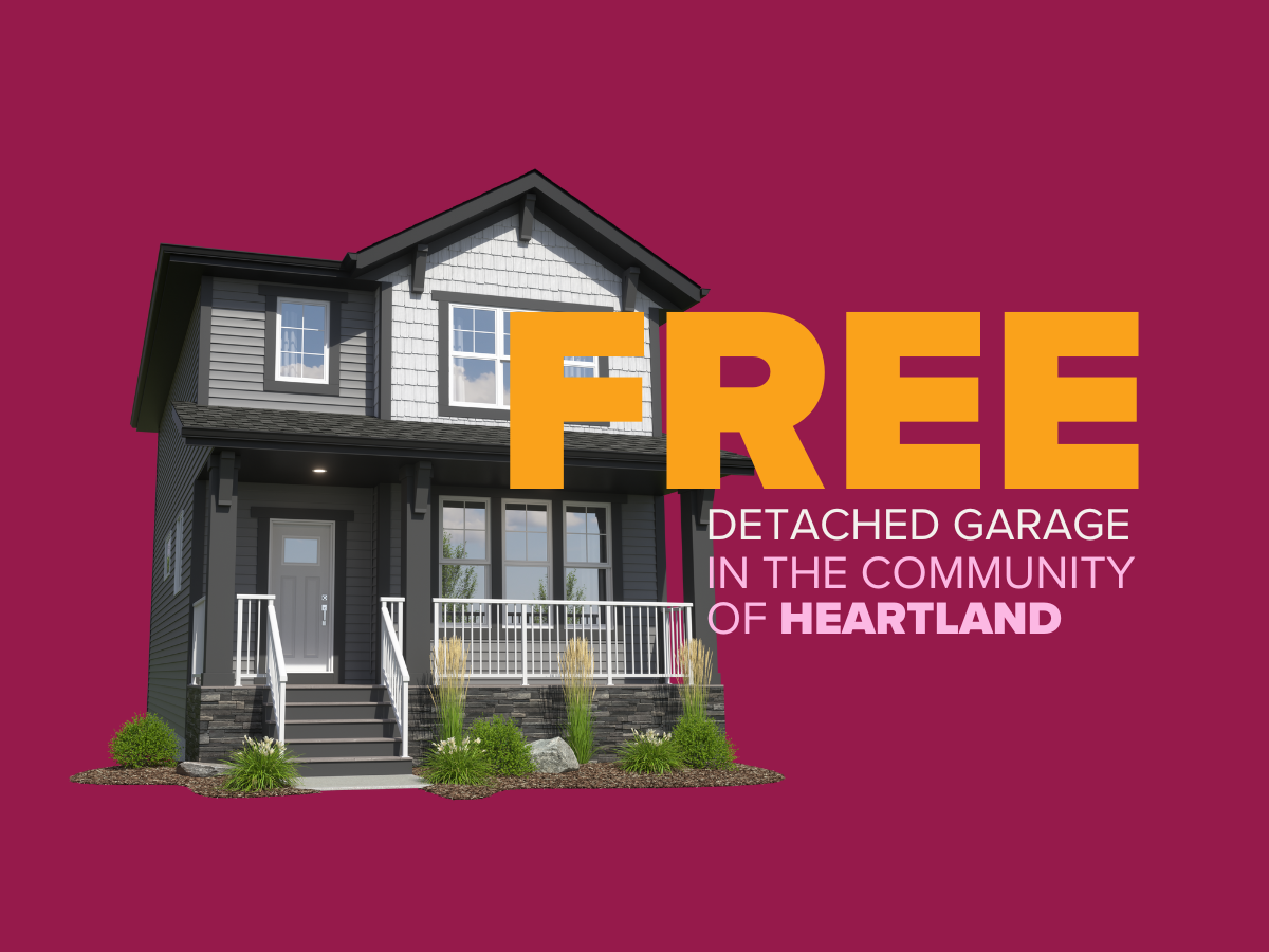free detached garage in heartland, cochrane