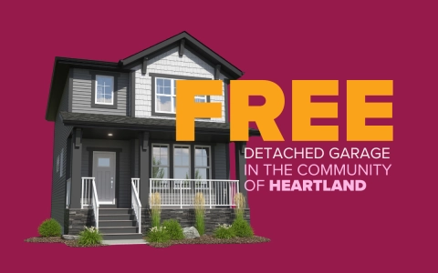 free detached garage in heartland, cochrane
